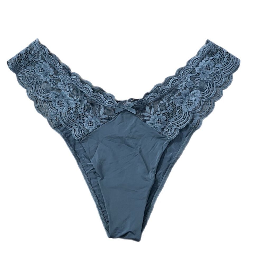 Victorias Secret Dream Angels Supersoft Satiny lace trim Brazilian Slip panty Xl